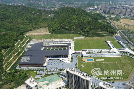富阳银湖体育中心展现山水灵动之美 杭州亚运会预计在这里产生47块