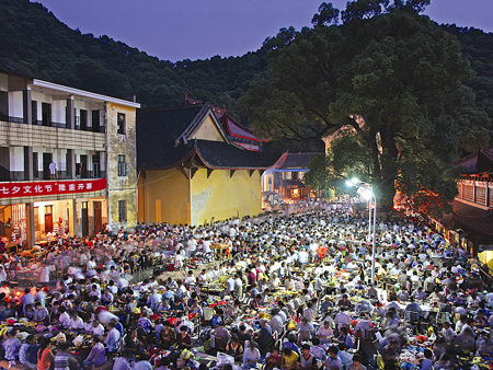 萧山坎山大闹"七夕(图)