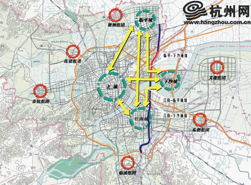 杭州城区划分地图_杭州 主城区 人口