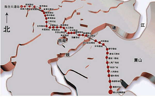 杭州地铁二号线计划于2017年建成(图)
