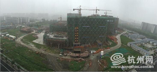 杭州市中医院丁桥分院主体结构结顶 计划2018