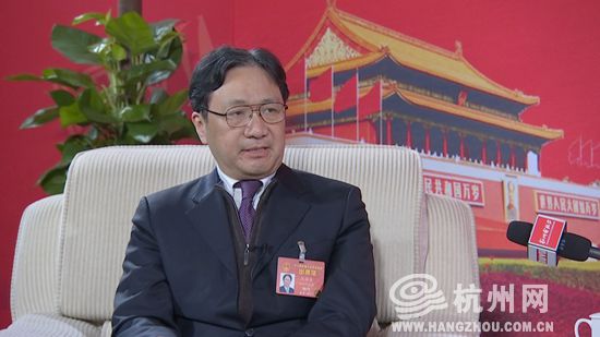 陈振濂在京接受杭州媒体集体专访