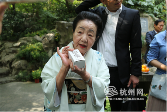 林净因后人95岁日本奶奶第三十三次回孤山祭祖_杭州网