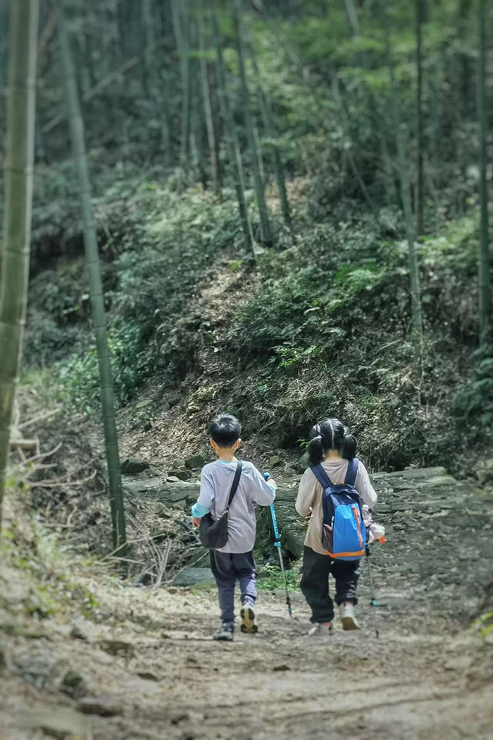 2024年春,丁宝和小伙伴在午潮山国家森林公园徒步
