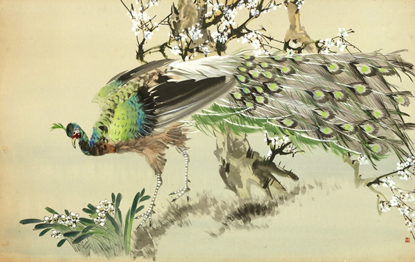 《孔雀》 浙江美术馆藏
