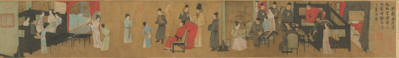 《韩熙载夜宴图》卷(宋摹本) 故宫博物院藏(画心)