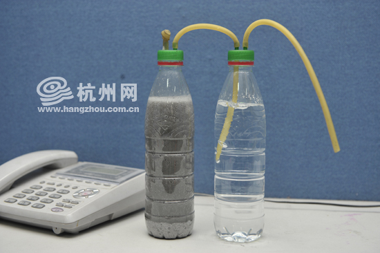 矿泉水瓶打氧图片