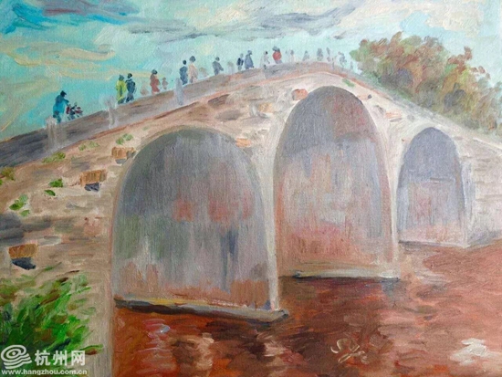 “梦回故乡·画说拱墅”女华侨俞莎菲亚画展