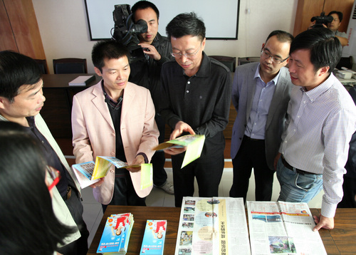 中央文明办领导张志勇一行考察镇中村、梅东村