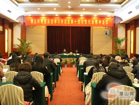 萧山共青团系统学习贯彻区第十四次党代会精神
